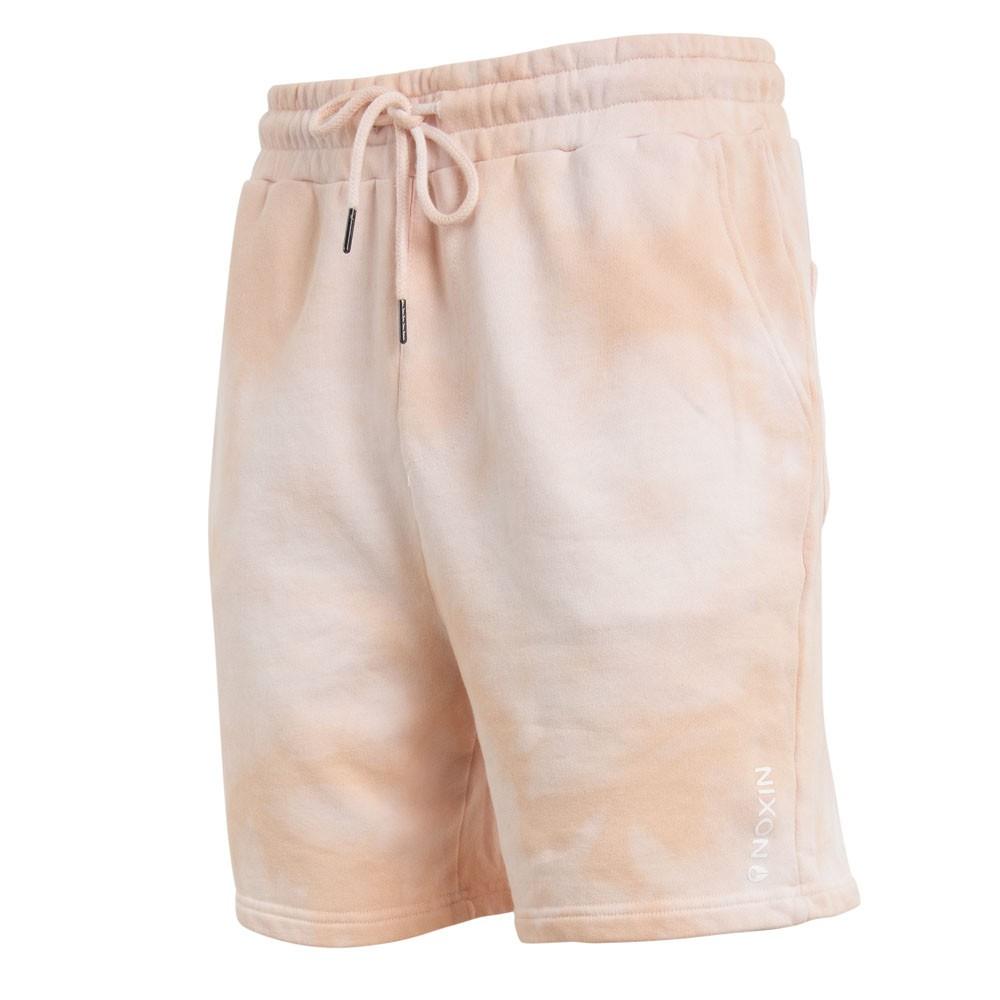 Short Men Tie Dye Pink White