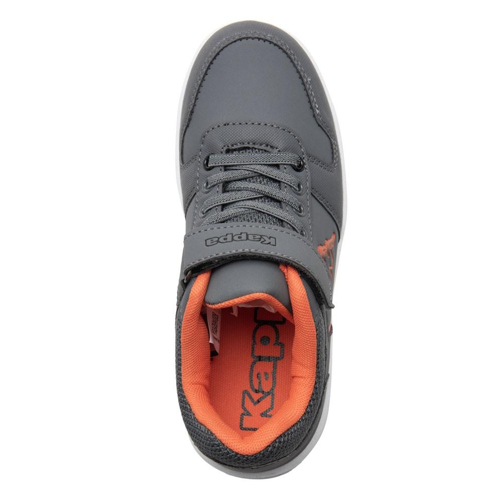 Zapatilla Teens Logo Kary Ev Grey Orange Dark Black