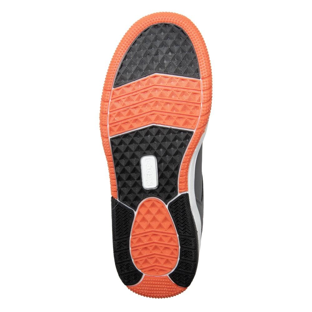 Zapatilla Teens Logo Kary Ev Grey Orange Dark Black