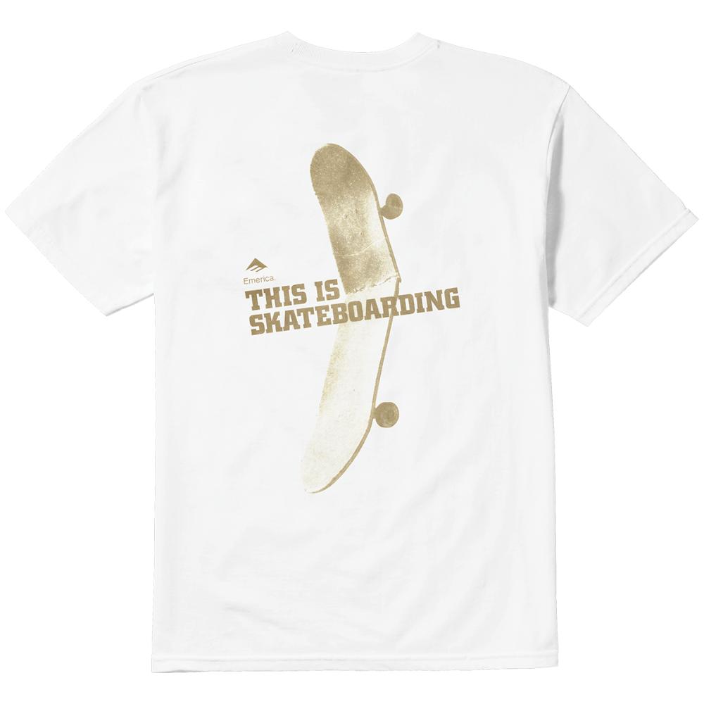 Polera "This is Skateboarding" White