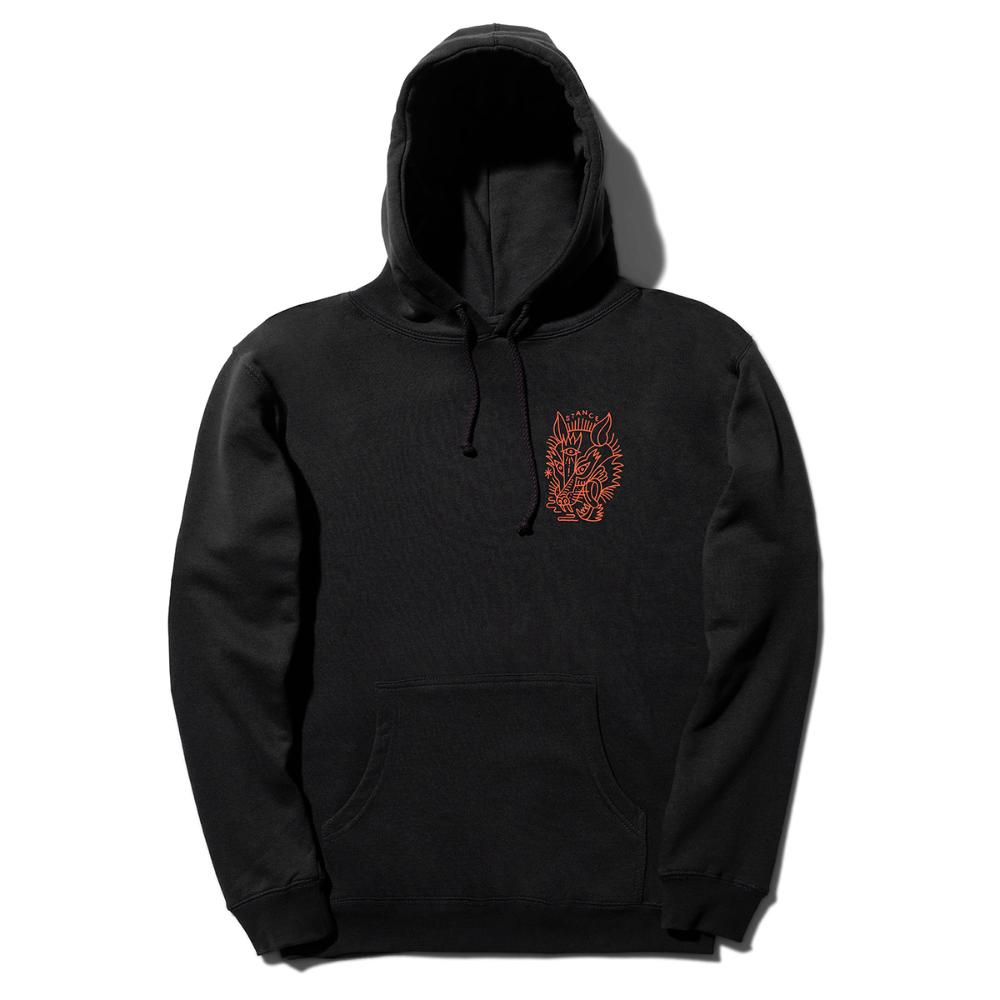 Poleron Wolpack Hoodie Black