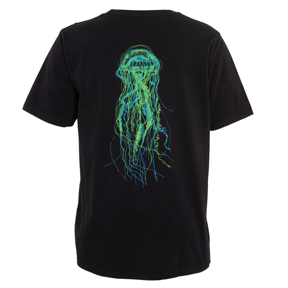 Polera Men Jellyfish Black Green Blue