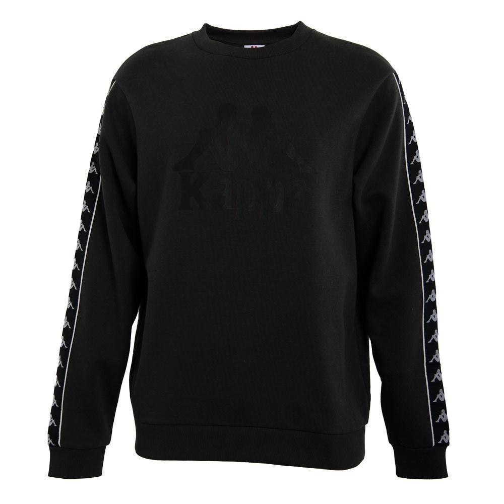 Poleron Men Crew Grey Banda Black