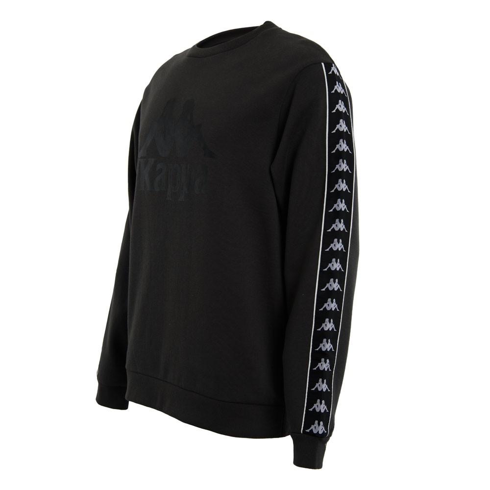 Poleron Men Crew Grey Banda Black