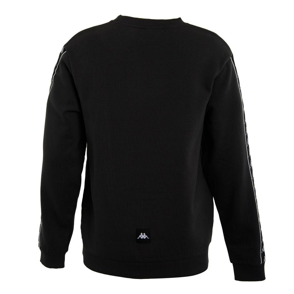 Poleron Men Crew Grey Banda Black