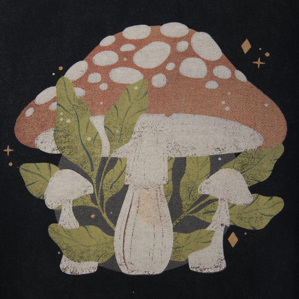 Poleron Men Full Zipper Mushroom Print