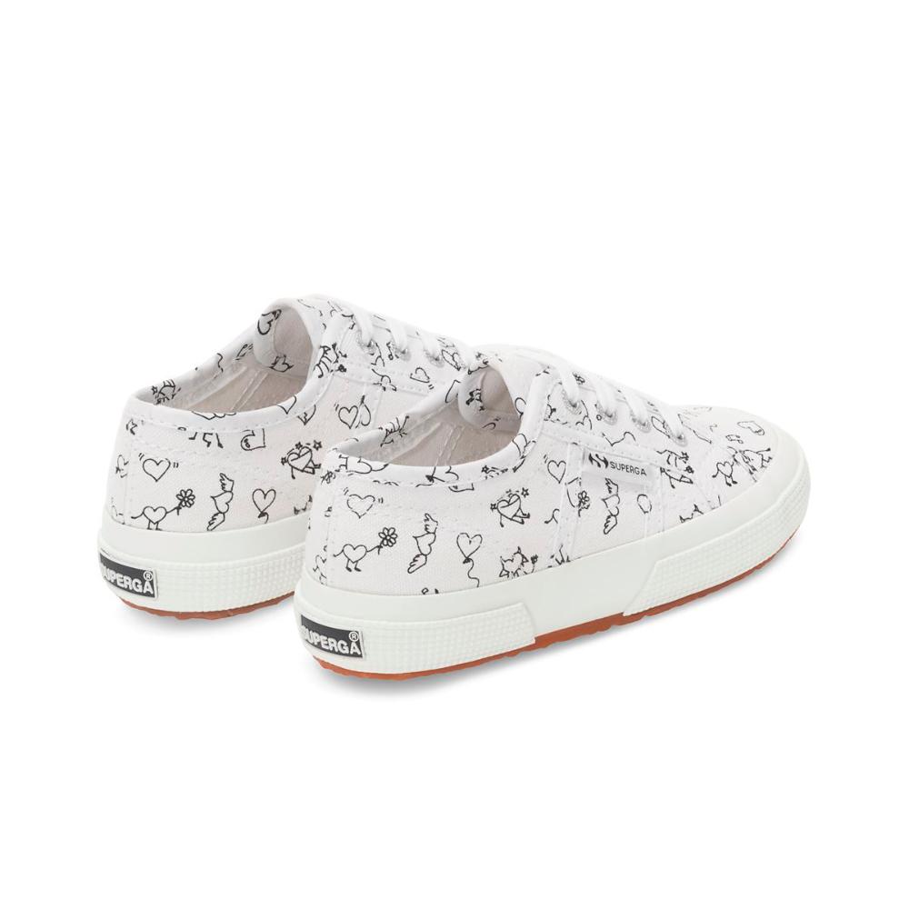 Zapatilla Kids 2750 Moving Heart White Black
