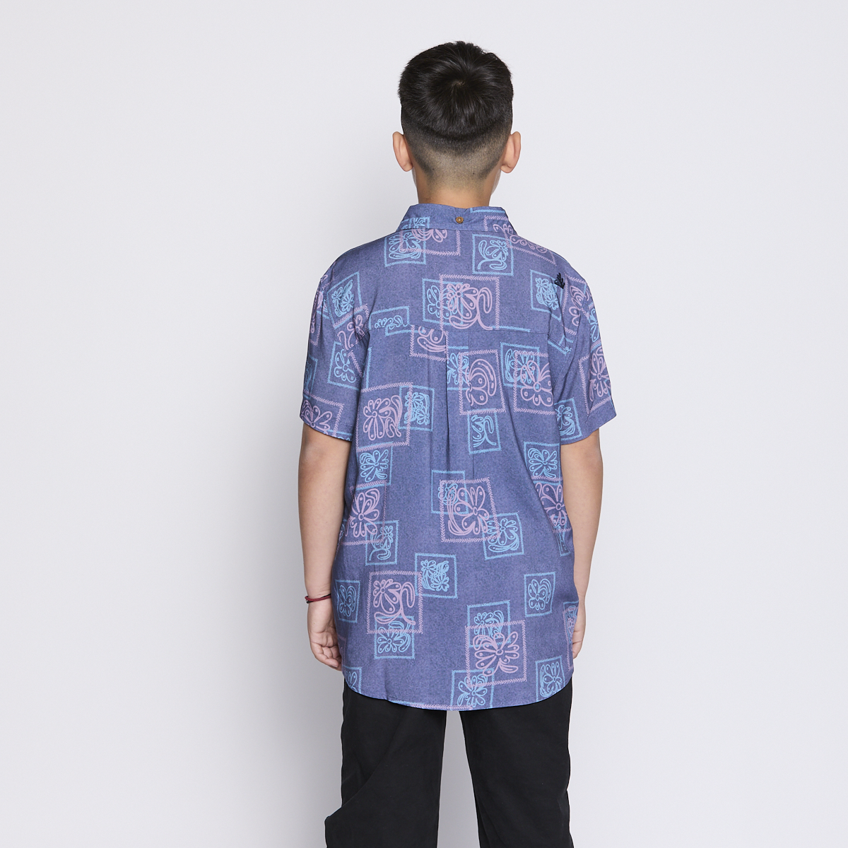 Camisa Reef Kids Azul Figuras