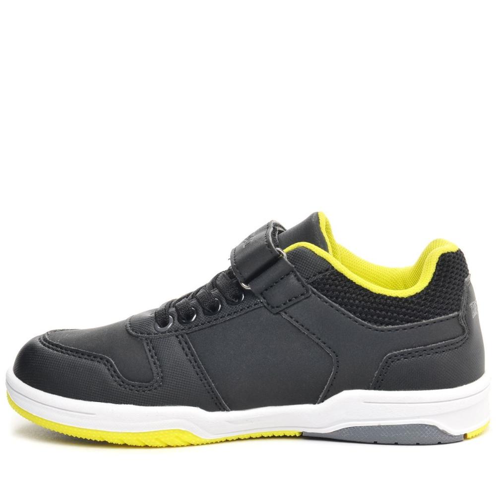 Zapatilla Teens Logo Kary Ev Black Lime Grey Melange