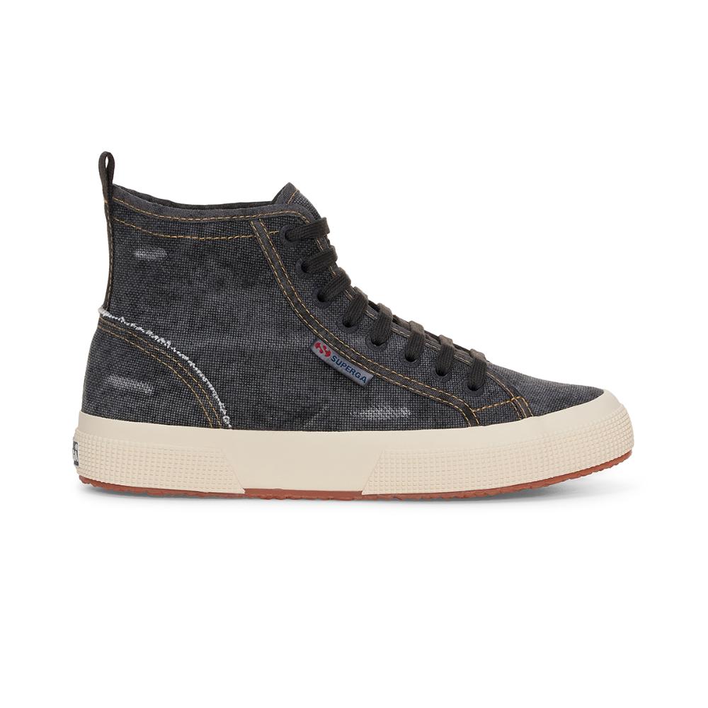 Zapatilla 2573 Cotton Denim Black Bristol Beige