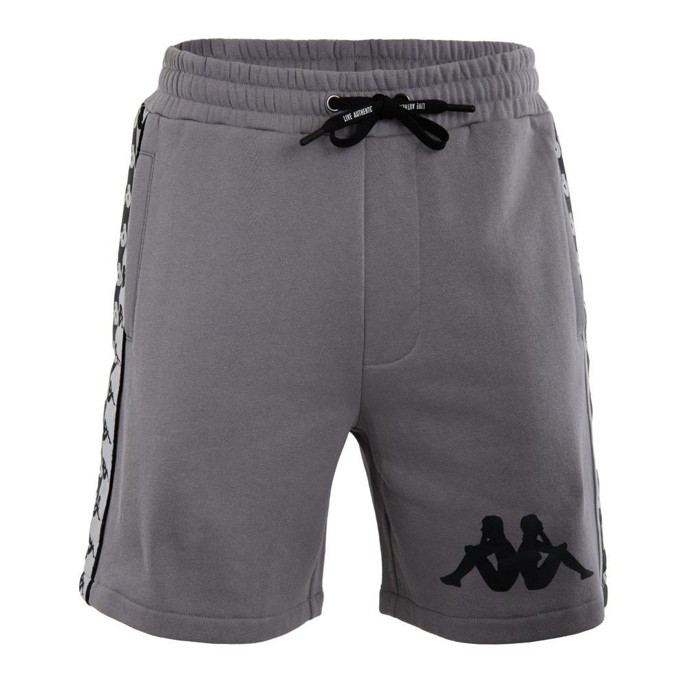 Short Men Grey Black Omini Leg Banda Bicolor
