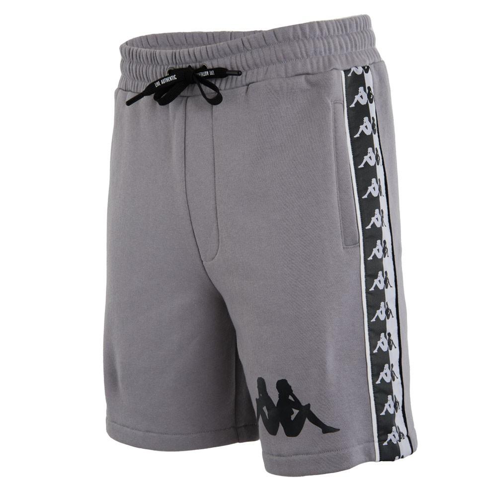 Short Men Grey Black Omini Leg Banda Bicolor