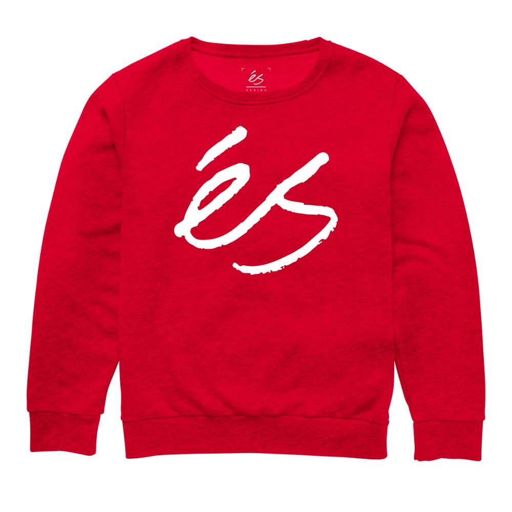 Poleron Men Script Crew Red