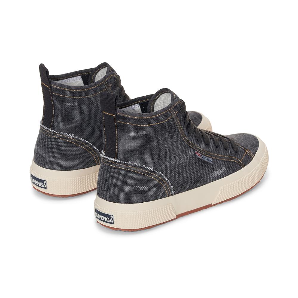 Zapatilla 2573 Cotton Denim Black Bristol Beige