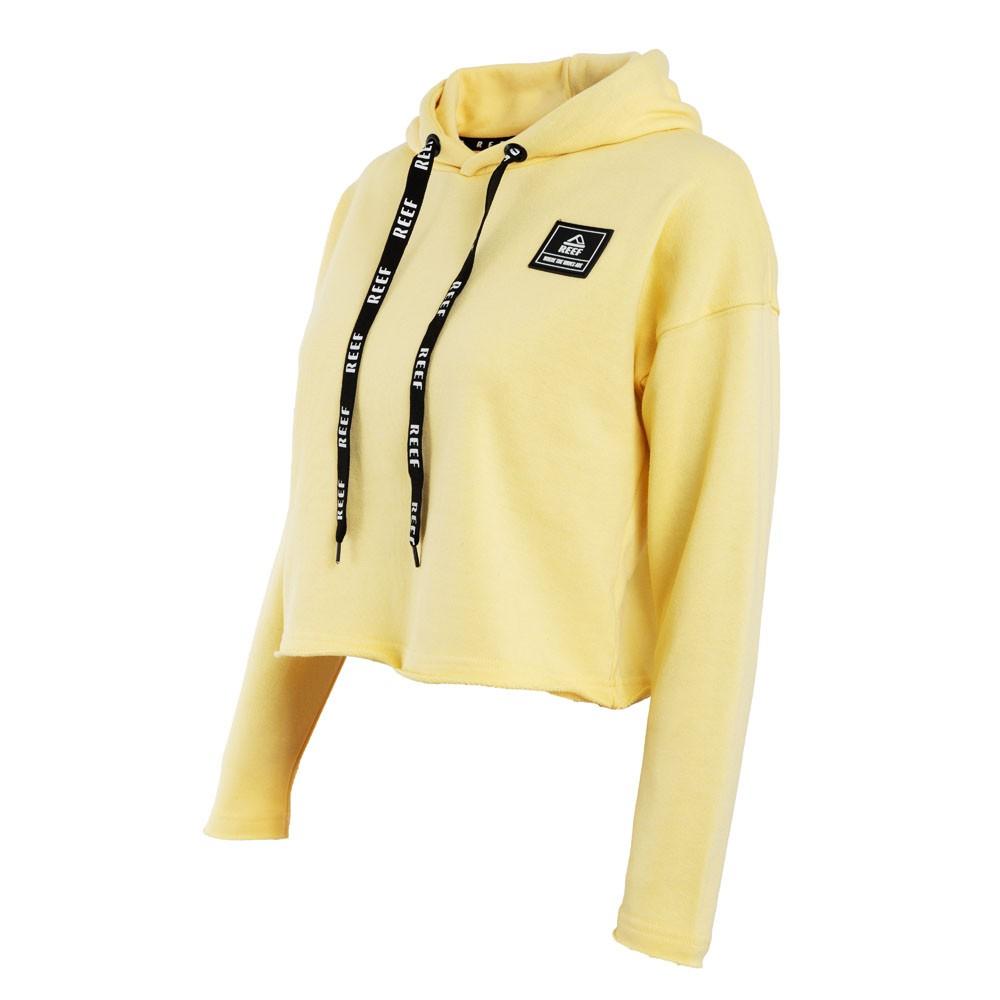 Poleron Crop Niña Yellow Print Back