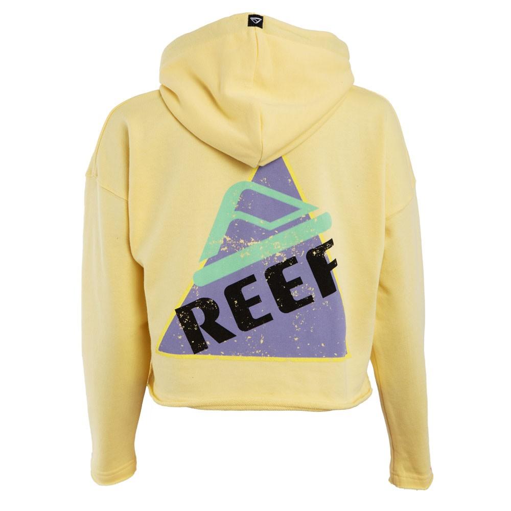 Poleron Crop Niña Yellow Print Back