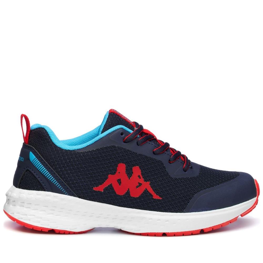 Zapatilla Teens Logo Glinch Blue Marine Red Turqouise