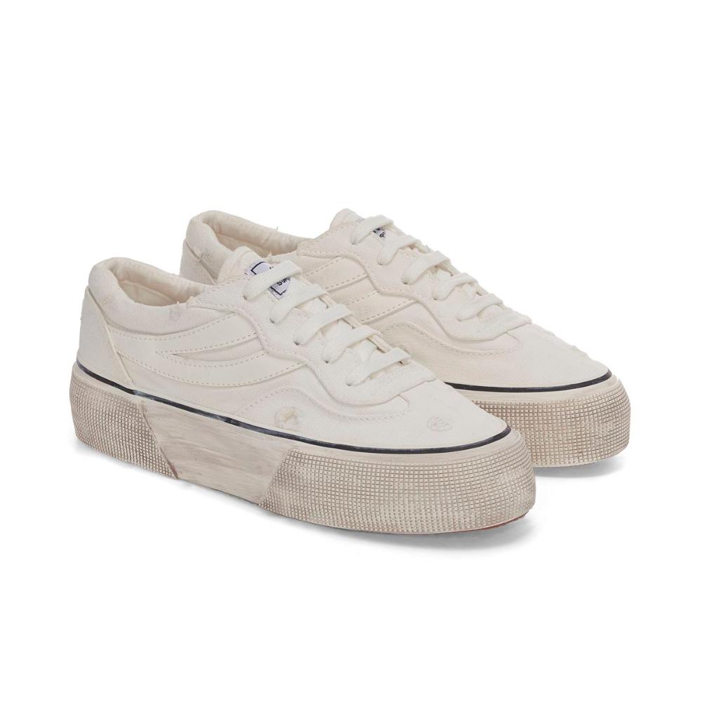 Zapatilla 3041 Revolley Platform Stone Washed White