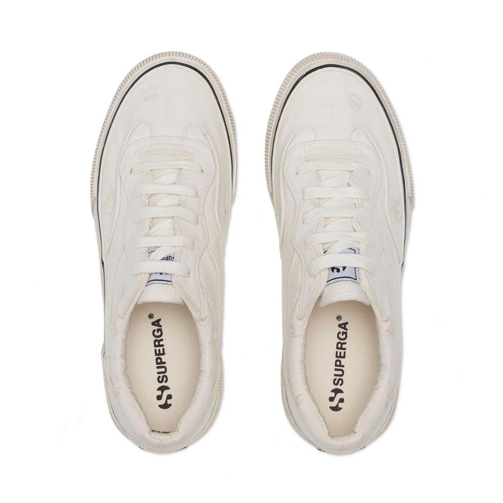 Zapatilla 3041 Revolley Platform Stone Washed White