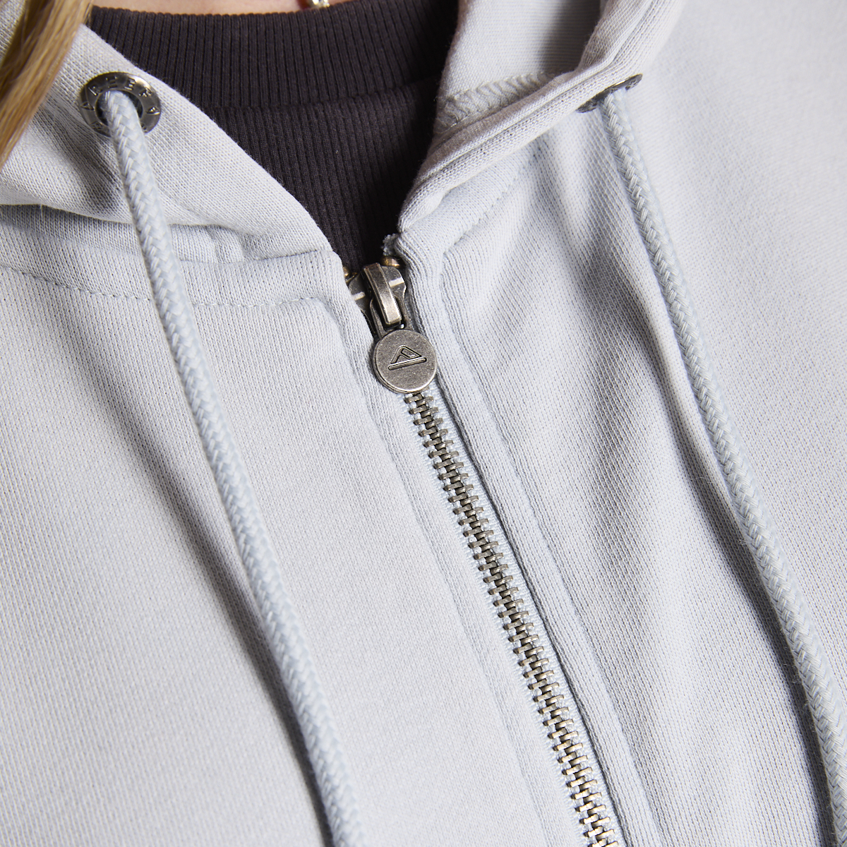 Polerón Reef Women Full Zipper Light Blue Chasing Sun