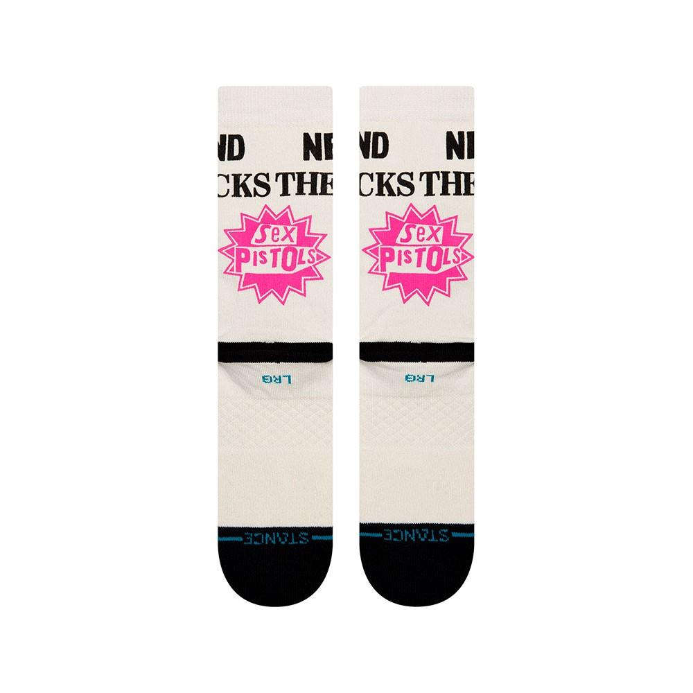 Stance Sock Sex Pistols Never Mind The Bollocks Off Men White