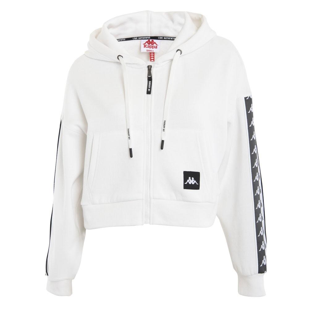 Poleron Women Crop White Omini Back
