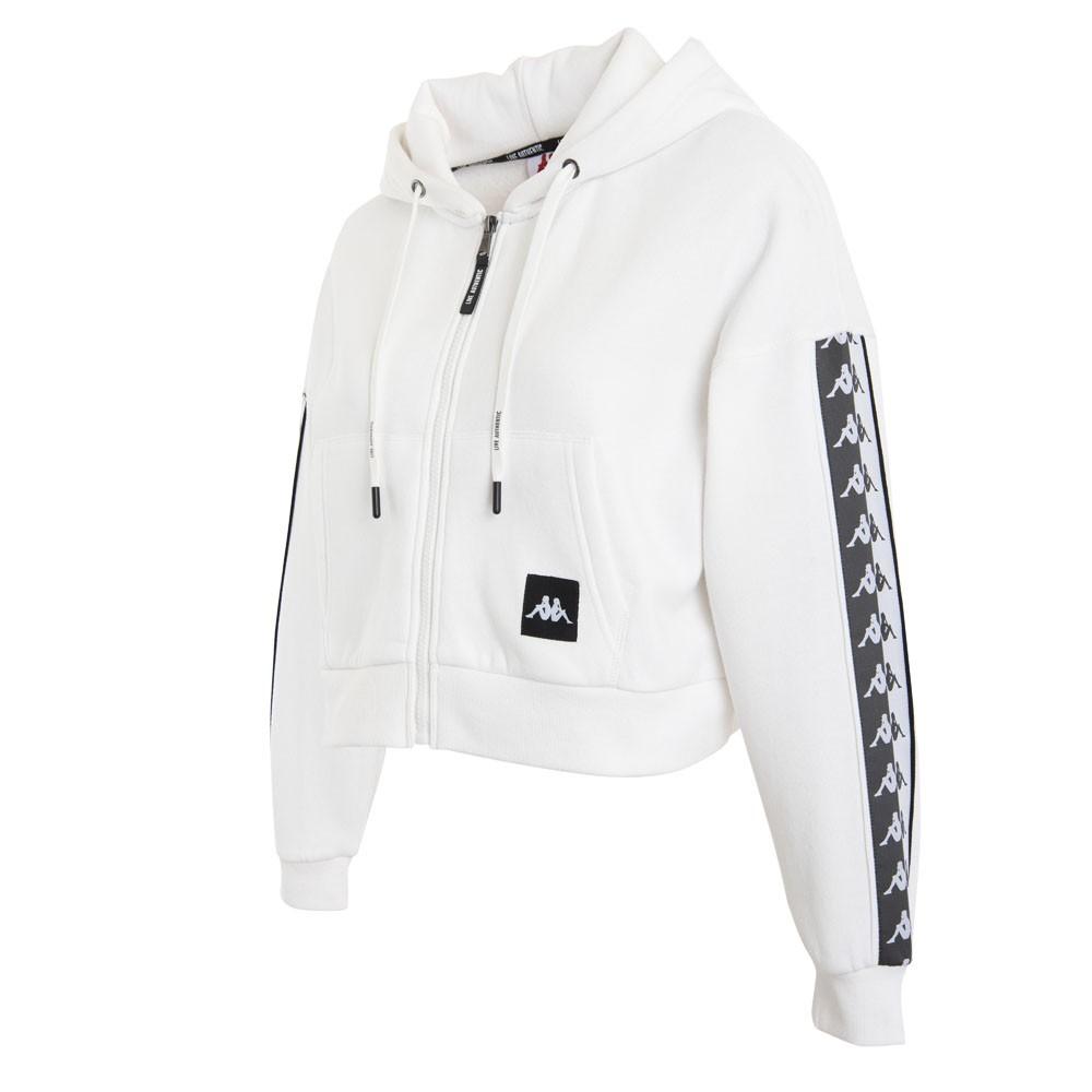 Poleron Women Crop White Omini Back