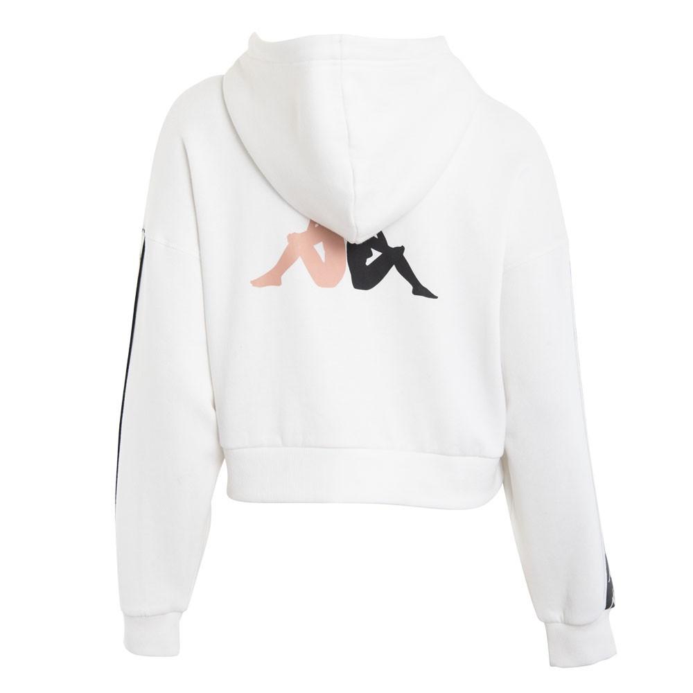 Poleron Women Crop White Omini Back