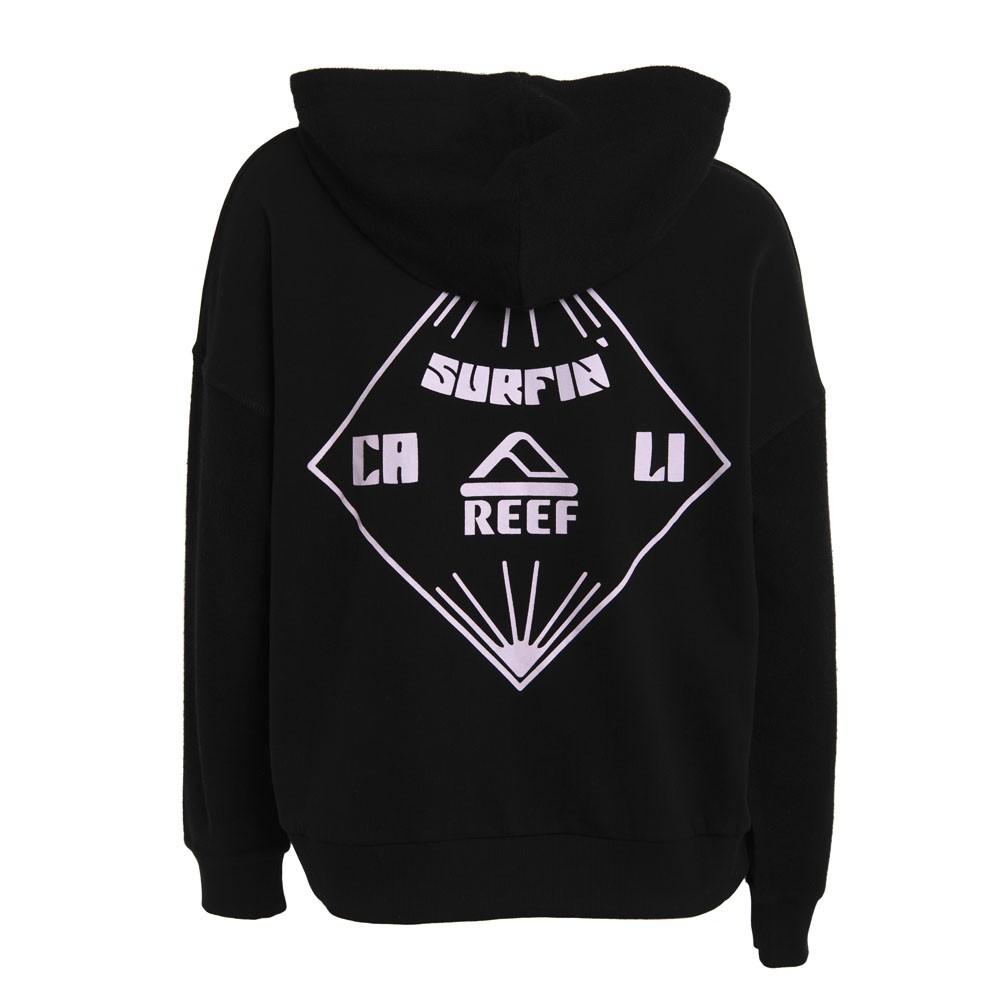 Poleron Women Hoodie Black Pink
