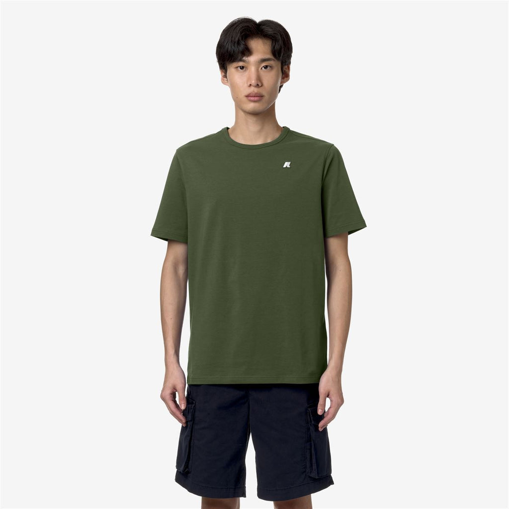 Polera K-Way Men Adame Stretch Green Cypress
