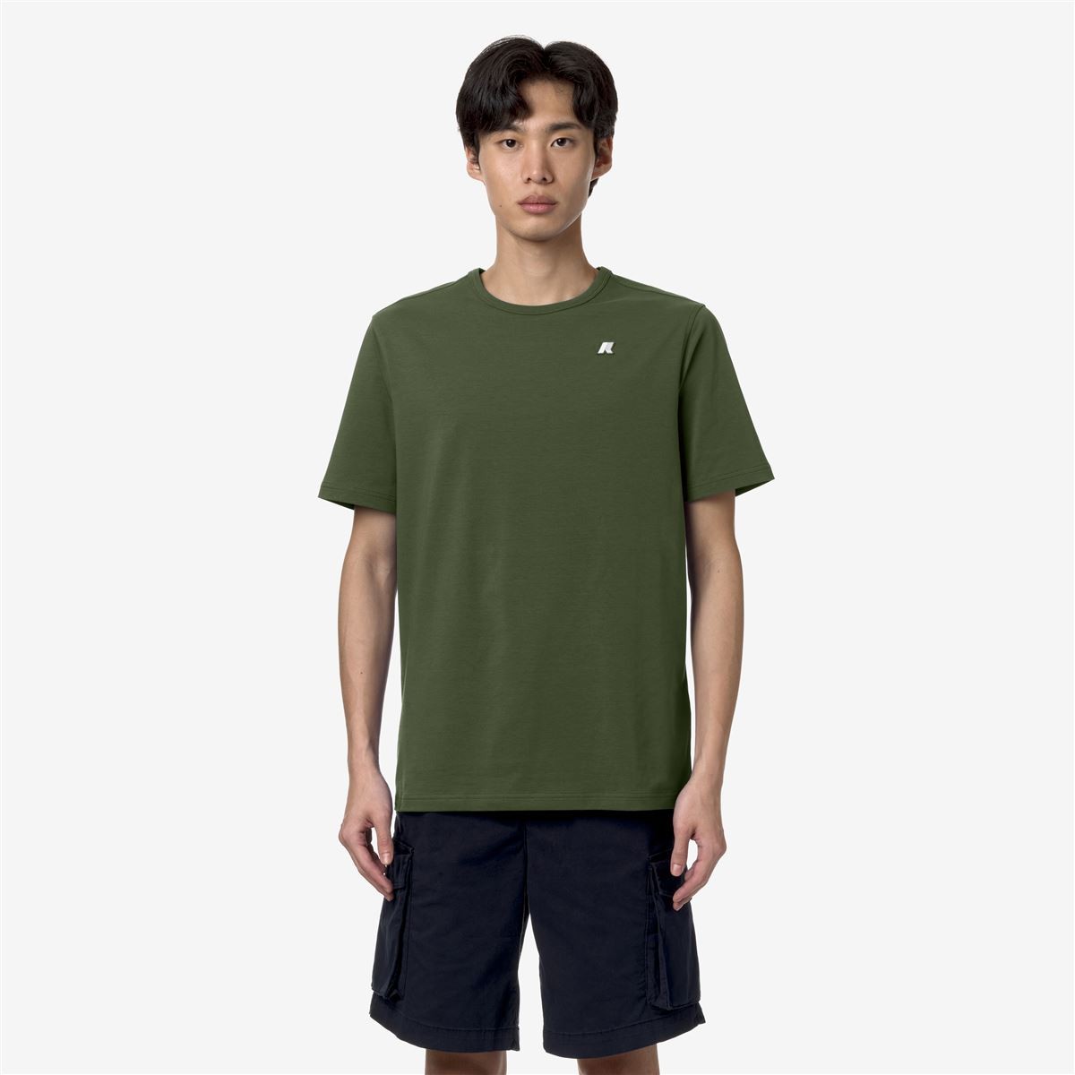 Polera K-Way Men Adame Stretch Green Cypress