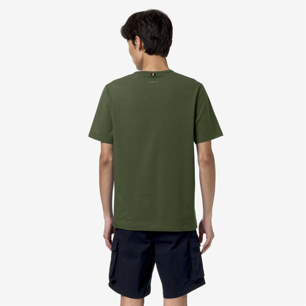 Polera K-Way Men Adame Stretch Green Cypress