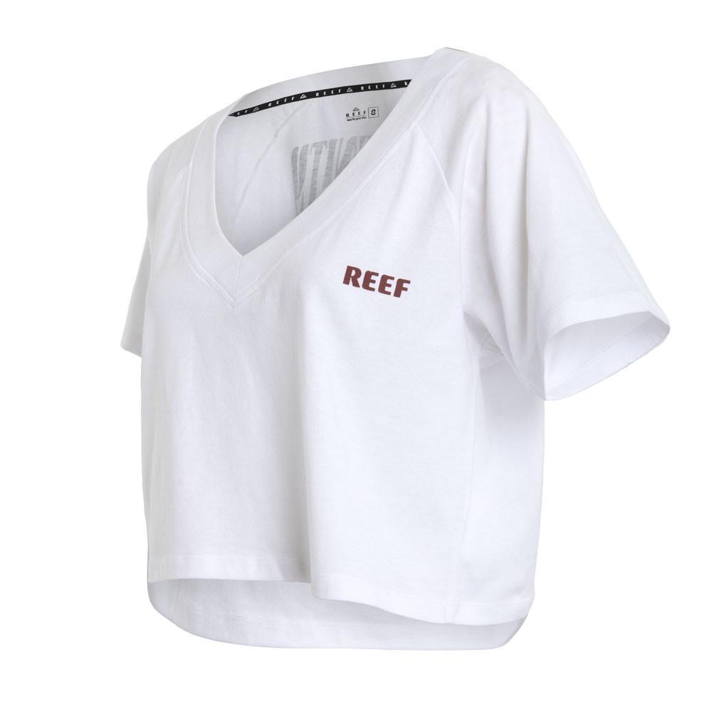Polera Crop White in V