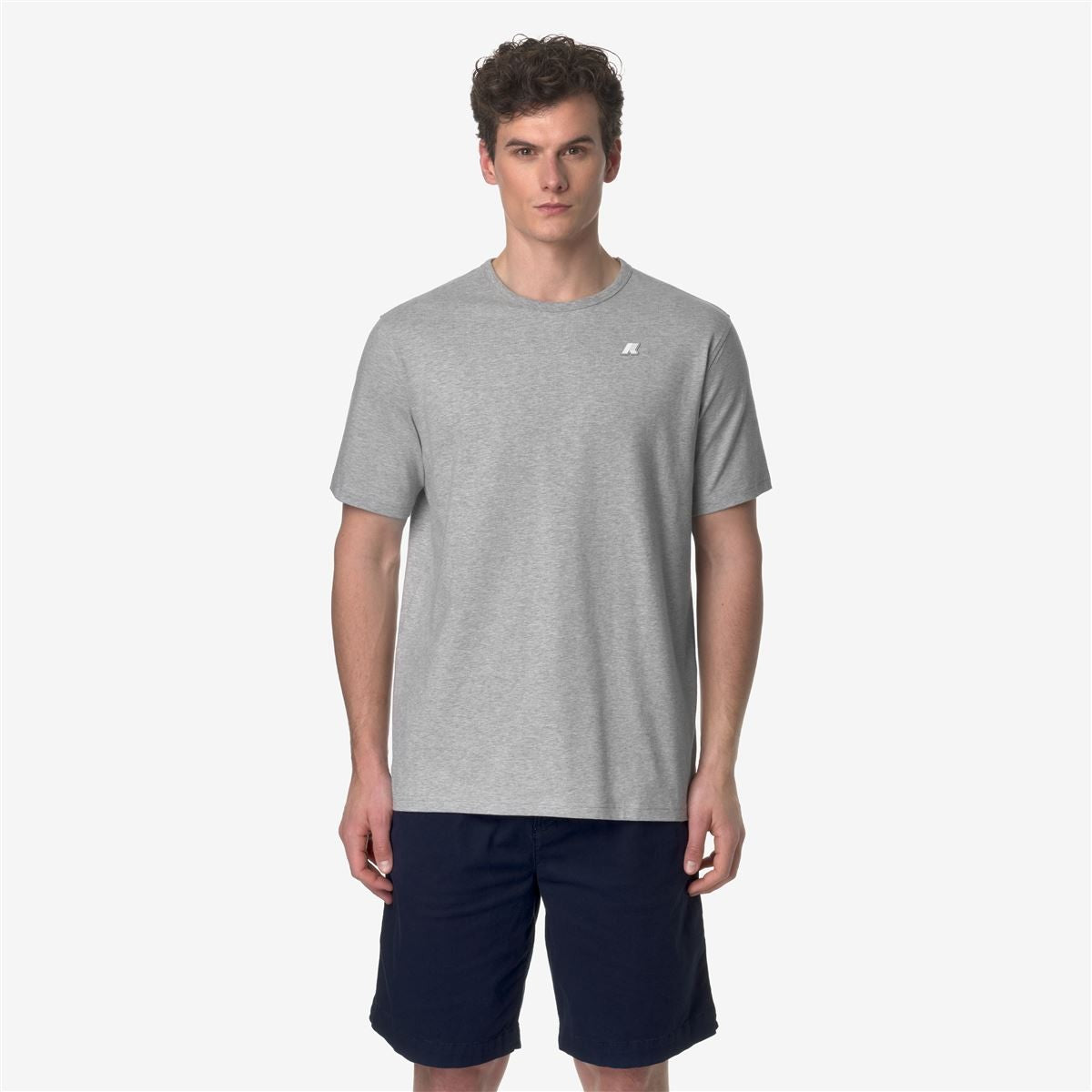 Polera K-Way Men Adame Stretch Grey Melange