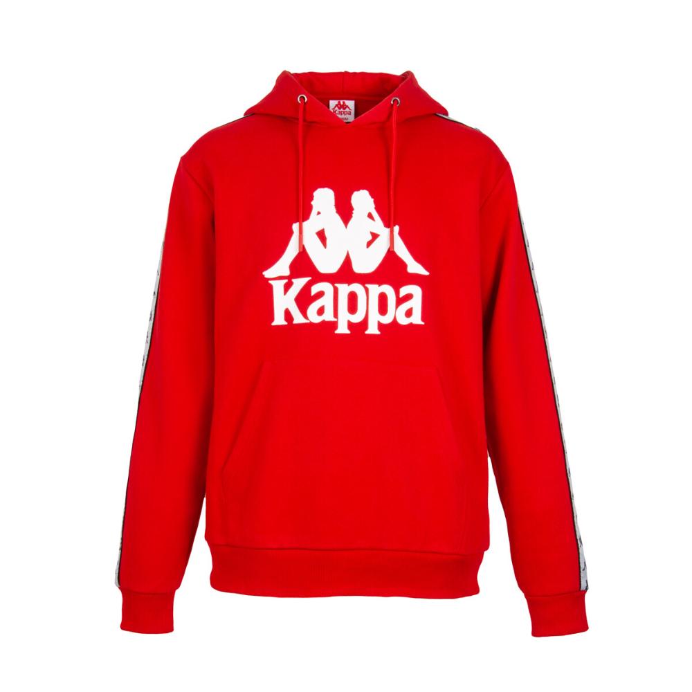 Poleron Hoodie Men Red Omini White