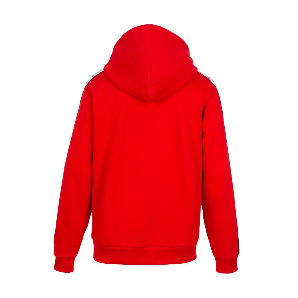Poleron Hoodie Men Red Omini White