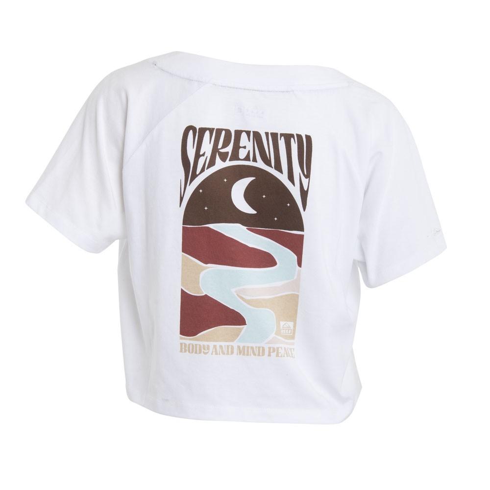 Polera Crop White in V