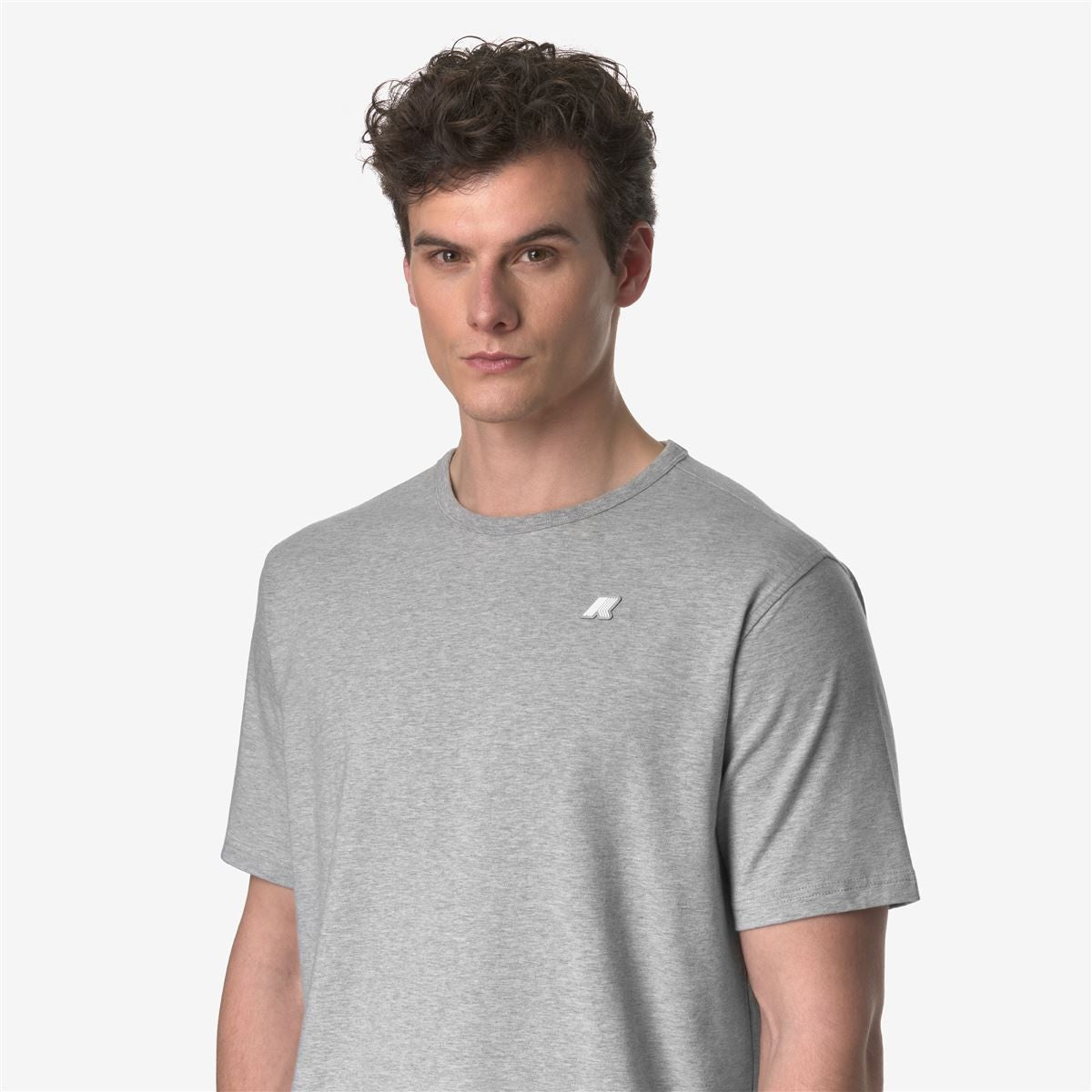 Polera K-Way Men Adame Stretch Grey Melange