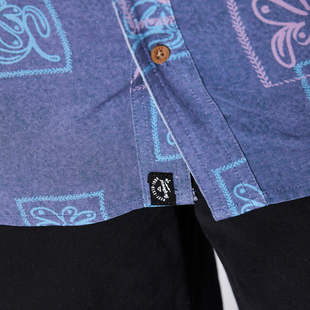 Camisa Reef Kids Azul Figuras