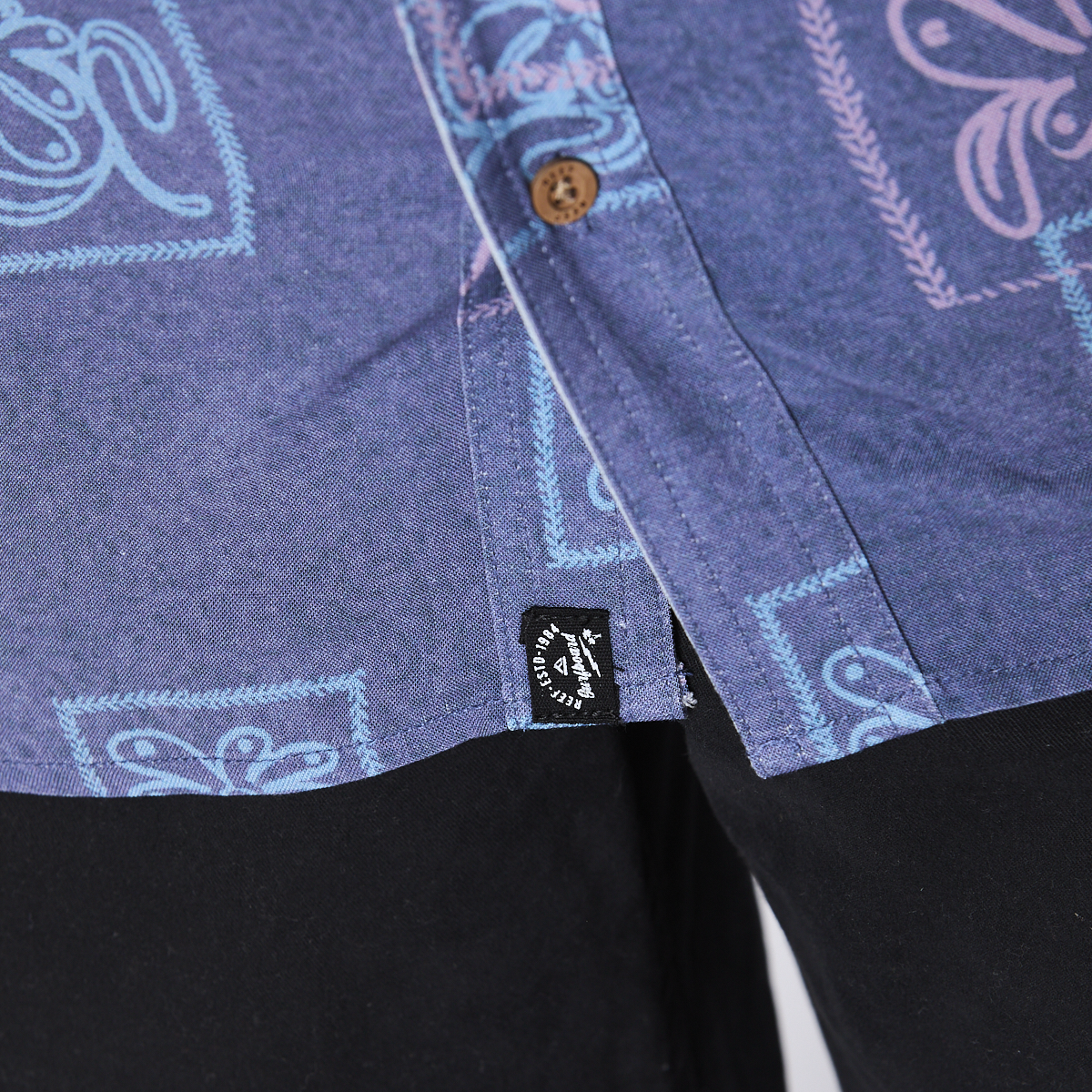 Camisa Reef Kids Azul Figuras