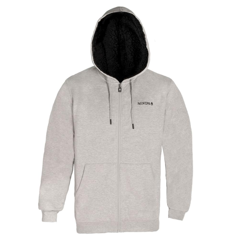 Poleron Men Full Zipper Grey Chiporro Black