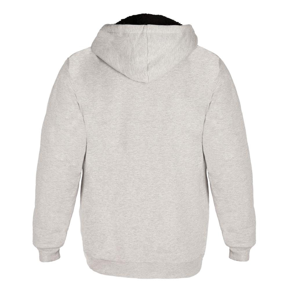 Poleron Men Full Zipper Grey Chiporro Black