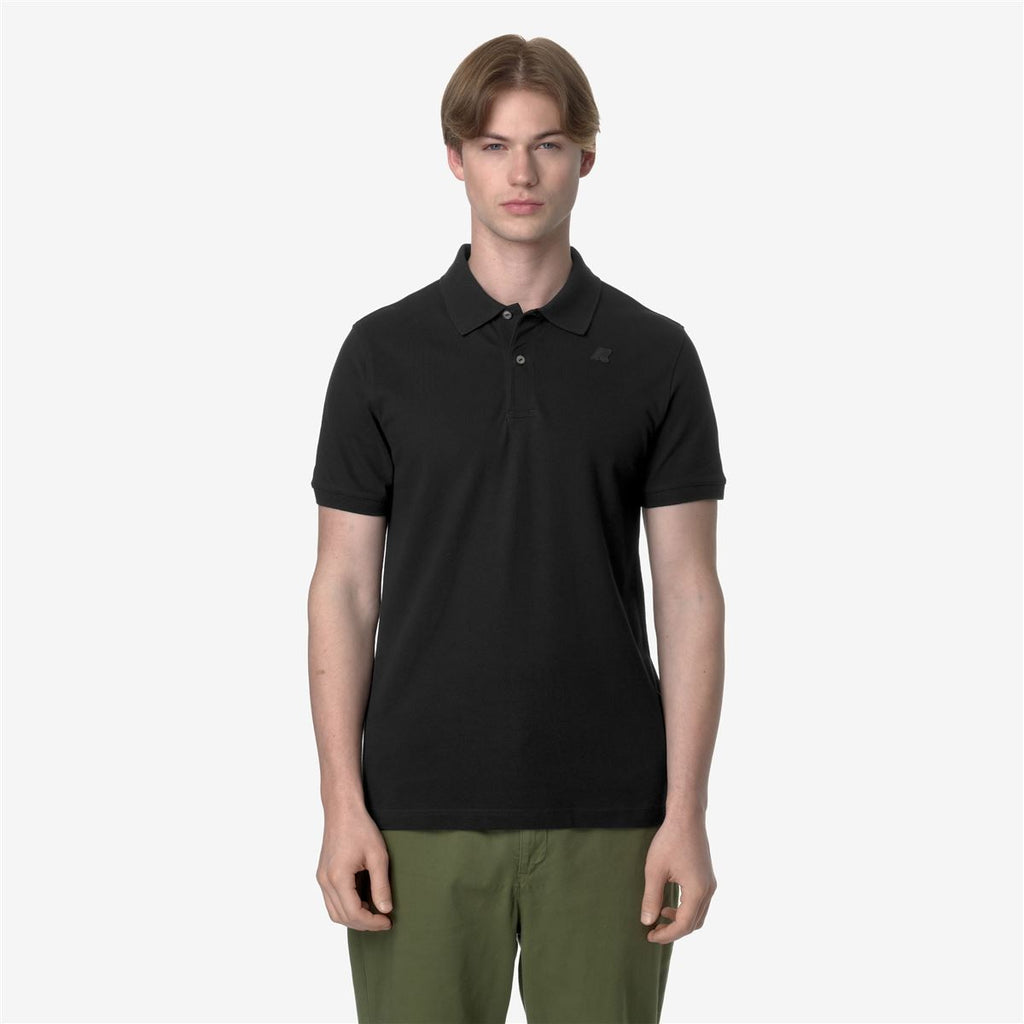 Polera K-Way Men Amedee Pique Black Pure