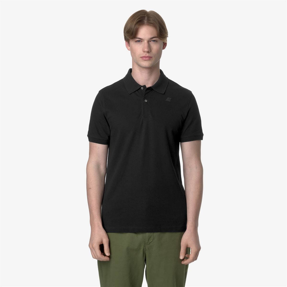 Polera K-Way Men Amedee Pique Black Pure