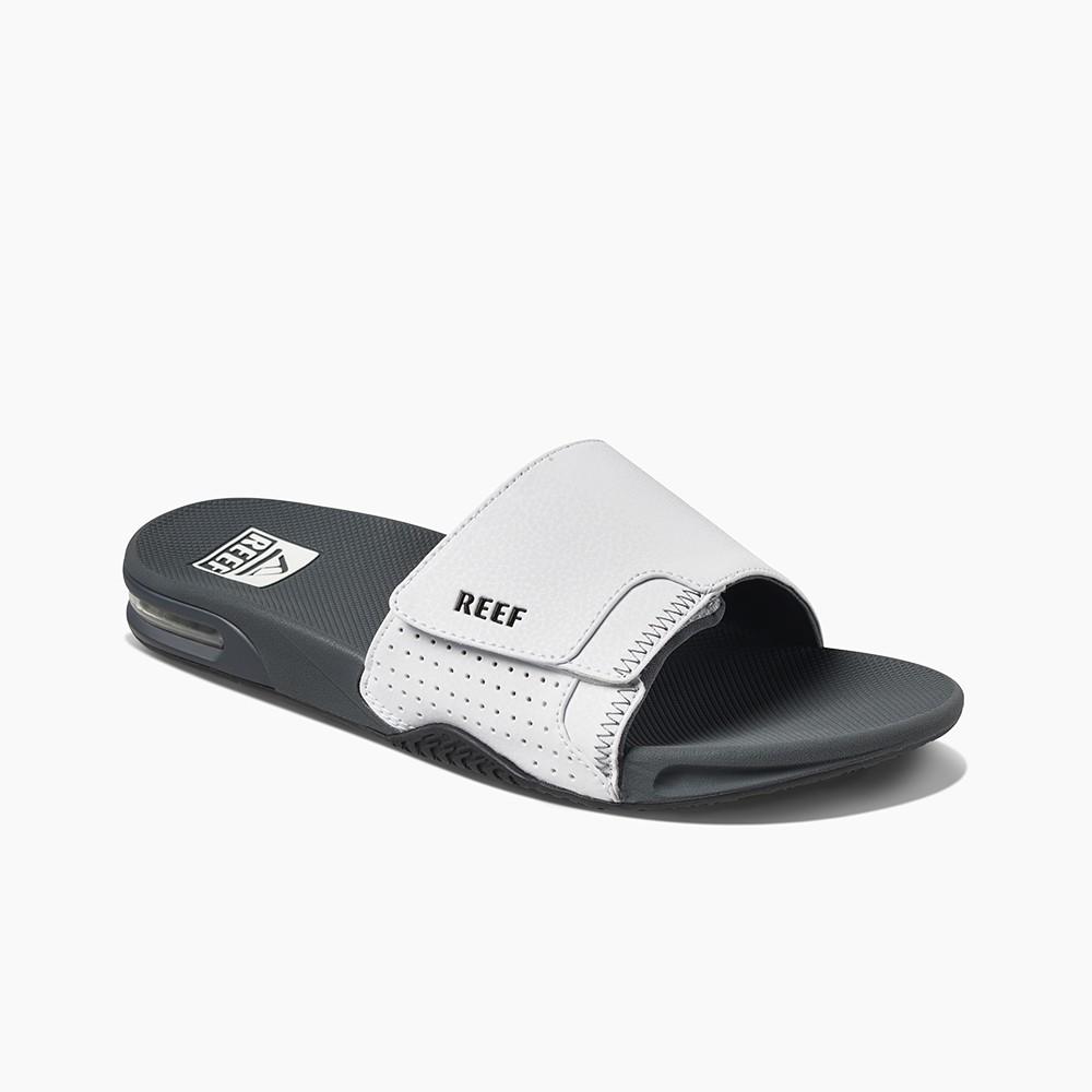 Sandalia Fanning Men Black White Reef