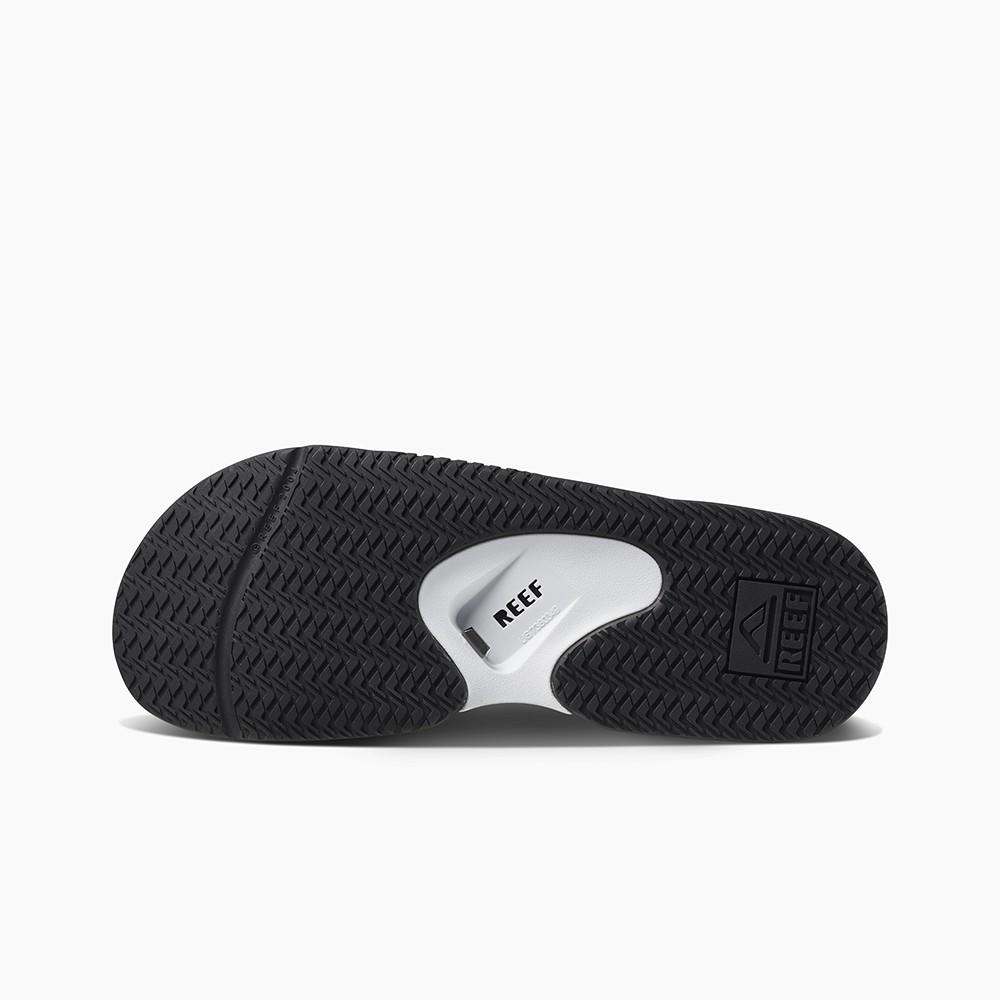 Sandalia Fanning Men Black White Reef