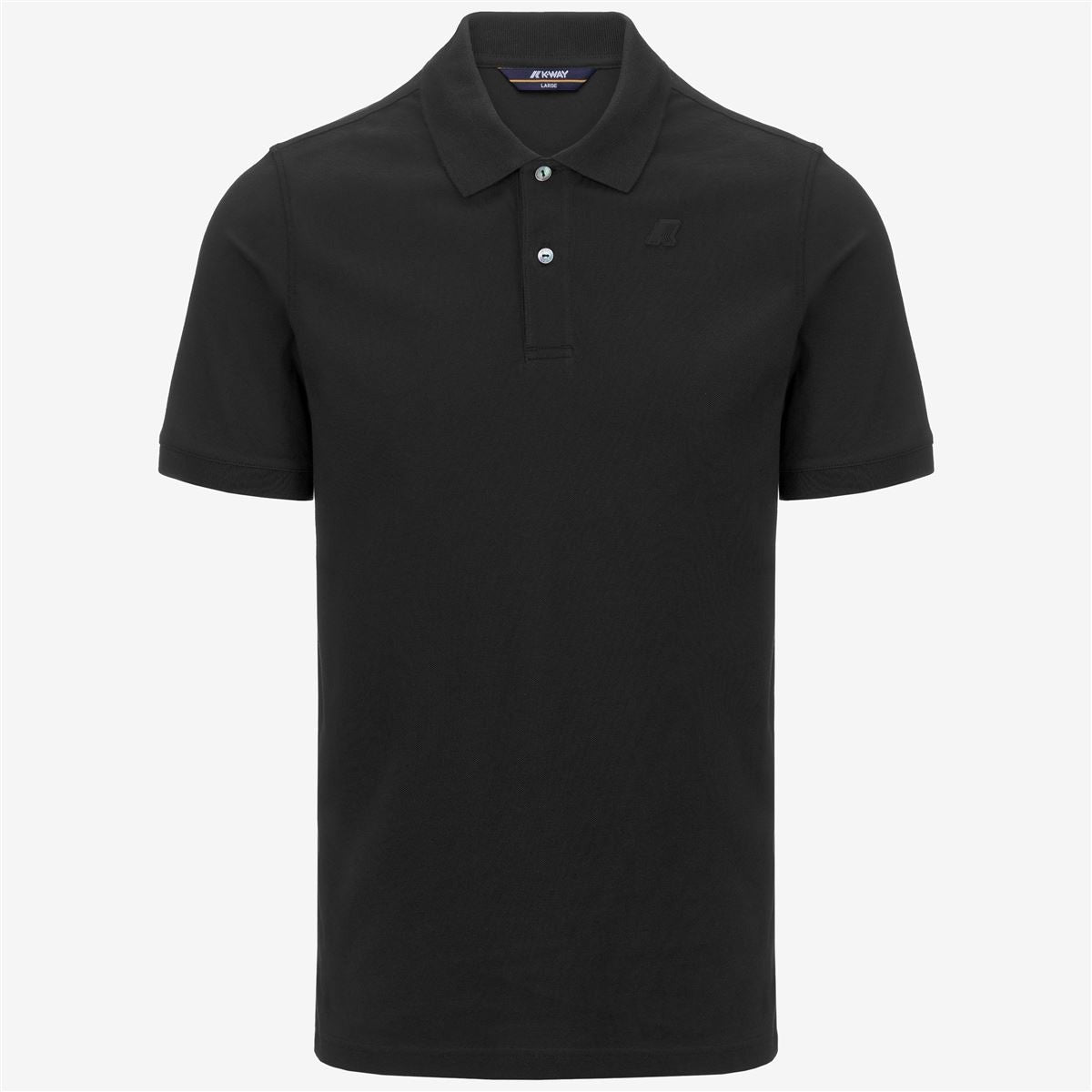 Polera K-Way Men Amedee Pique Black Pure