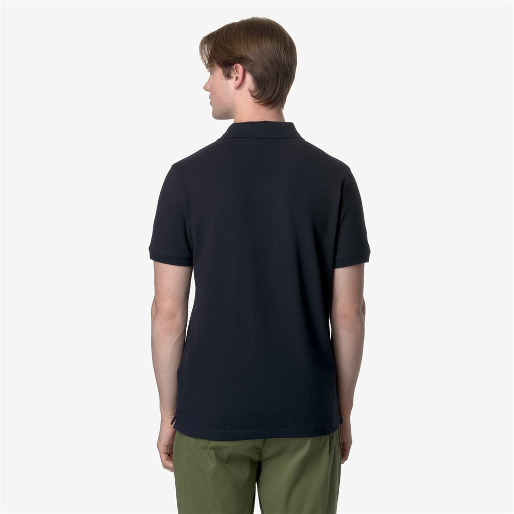 Polera K-Way Men Amedee Pique Blue Depth