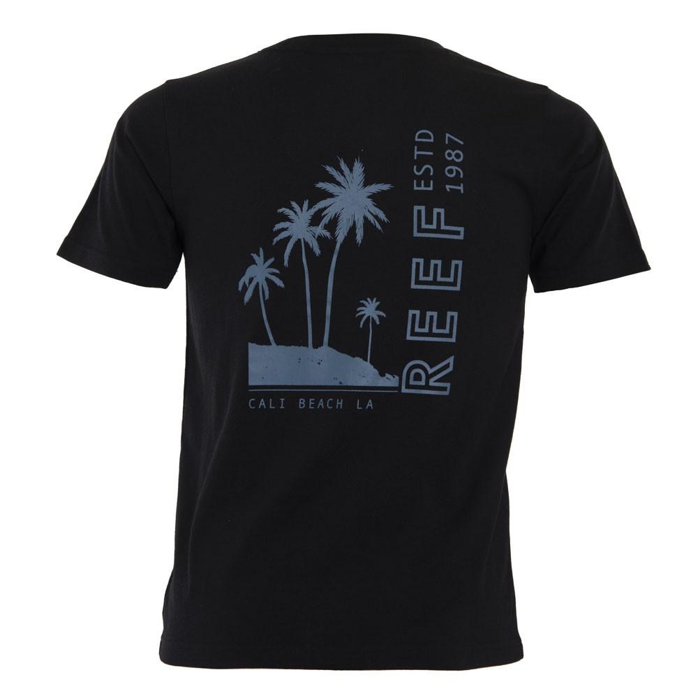 Polera Kids Palm Black Grey