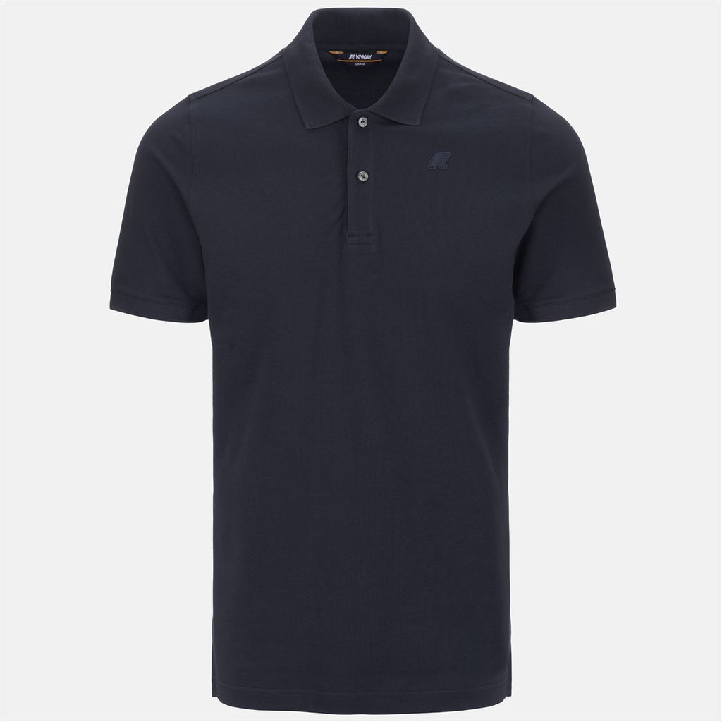 Polera K-Way Men Amedee Pique Blue Depth